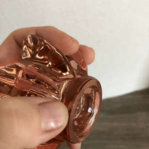 Vtg Pink Glass Candlestick  Holders - Picture 8 of 11